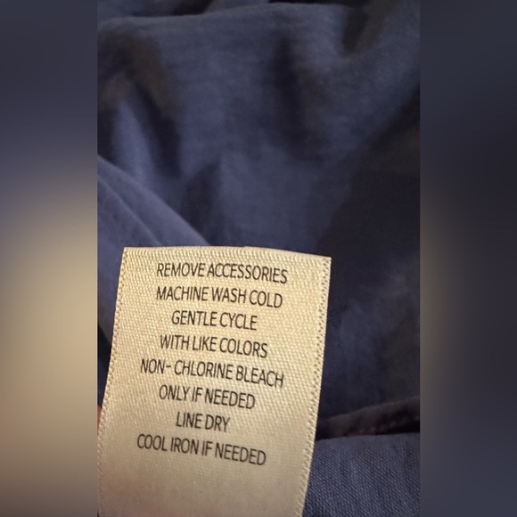 I.N. Studio Elegant Blue Front Tie Blue Blouse Balloon Lace Sleeves Size 2XL - Picture 9 of 9